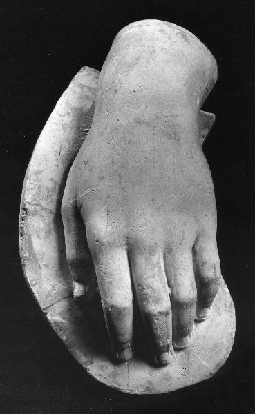 mano maschile (calco) di Lelli Oronzio (bottega) (ultimo quarto sec. XIX)
