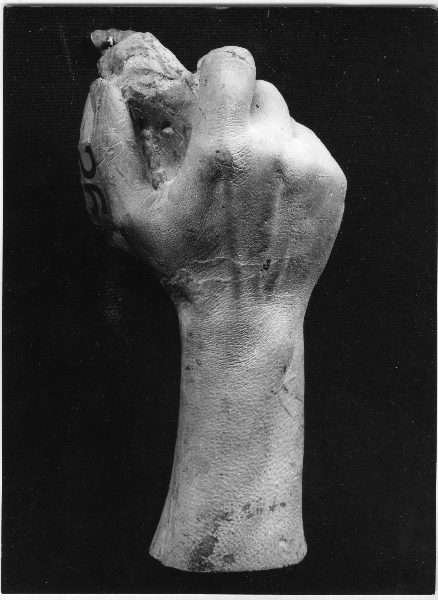 mano femminile in atto di presa (calco) di Lelli Oronzio (bottega) (ultimo quarto sec. XIX)