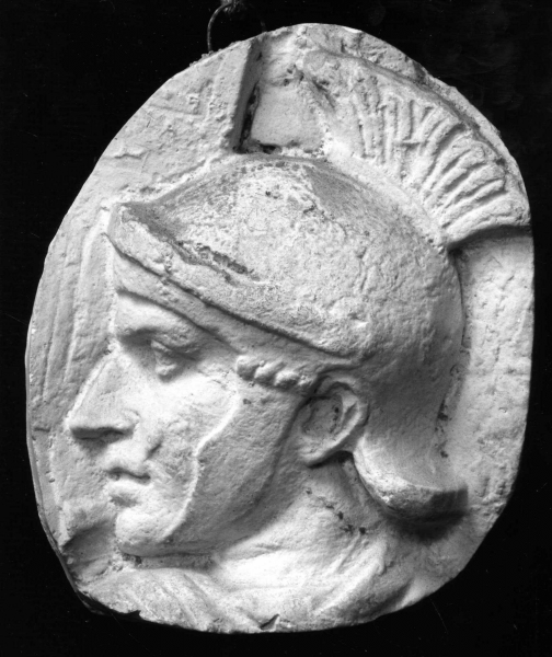 ritratto d'uomo di profilo (calco di rilievo) di Campi Carlo (bottega) (secc. XIX/ XX)