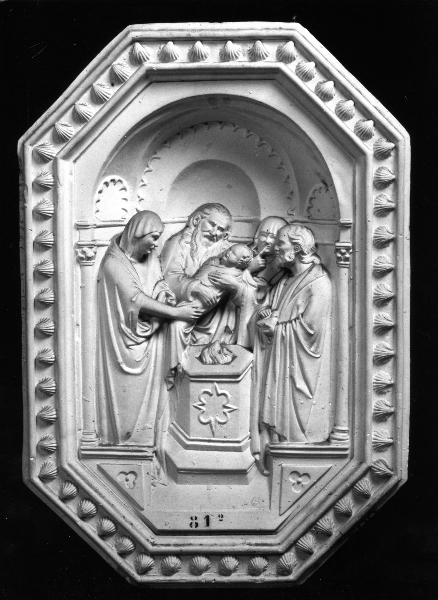 presentazione di Gesù al tempio (calco) di Lelli Oronzio (bottega) (ultimo quarto sec. XIX)