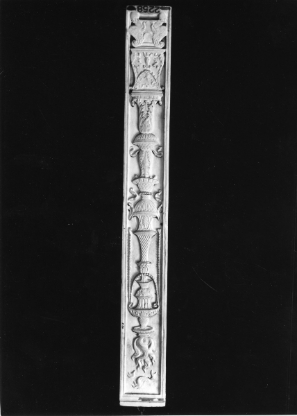 motivo decorativo a candelabra (calco) di Lelli Oronzio (bottega) (ultimo quarto sec. XIX)