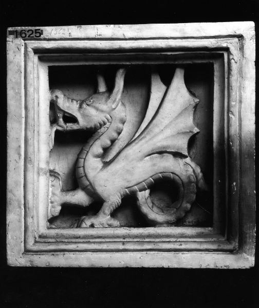 drago (calco di formella) di Campi Carlo (bottega) (secc. XIX/ XX)