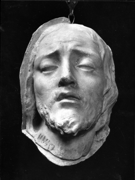 testa di Cristo (calco) di Lelli Oronzio (bottega) (ultimo quarto sec. XIX)