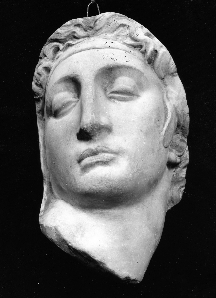 testa della Notte (calco) di Lelli Giuseppe (bottega) (secc. XIX/ XX)