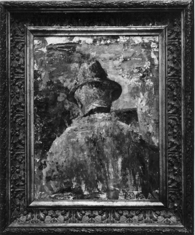 Andrea Tavernier al cavalletto (dipinto) di Mascarino Francesco (prima metà sec. XX)