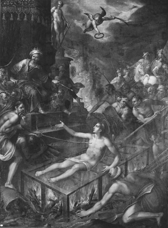martirio di San Lorenzo (dipinto) - ambito laziale (seconda metà sec. XVI)