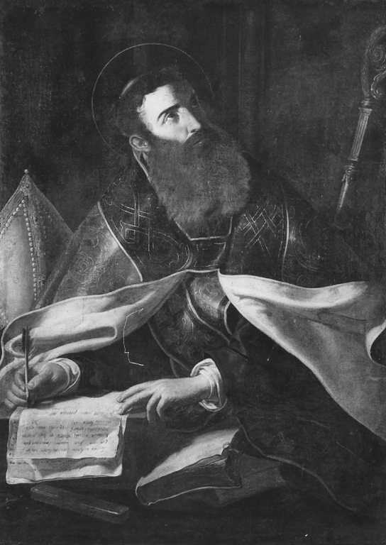 Santo vescovo (dipinto) - ambito laziale (sec. XVIII)