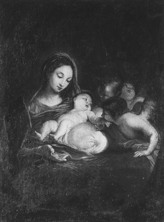 Madonna con Bambino e angeli (dipinto) - ambito laziale (ultimo quarto sec. XVII)