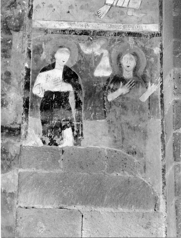 pie donne al sepolcro (dipinto) - ambito laziale (sec. XIV)