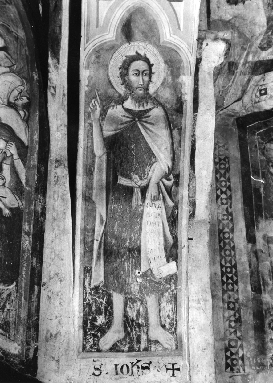 San Giovanni Battista (dipinto, complesso decorativo) - ambito senese (prima metà sec. XIV)