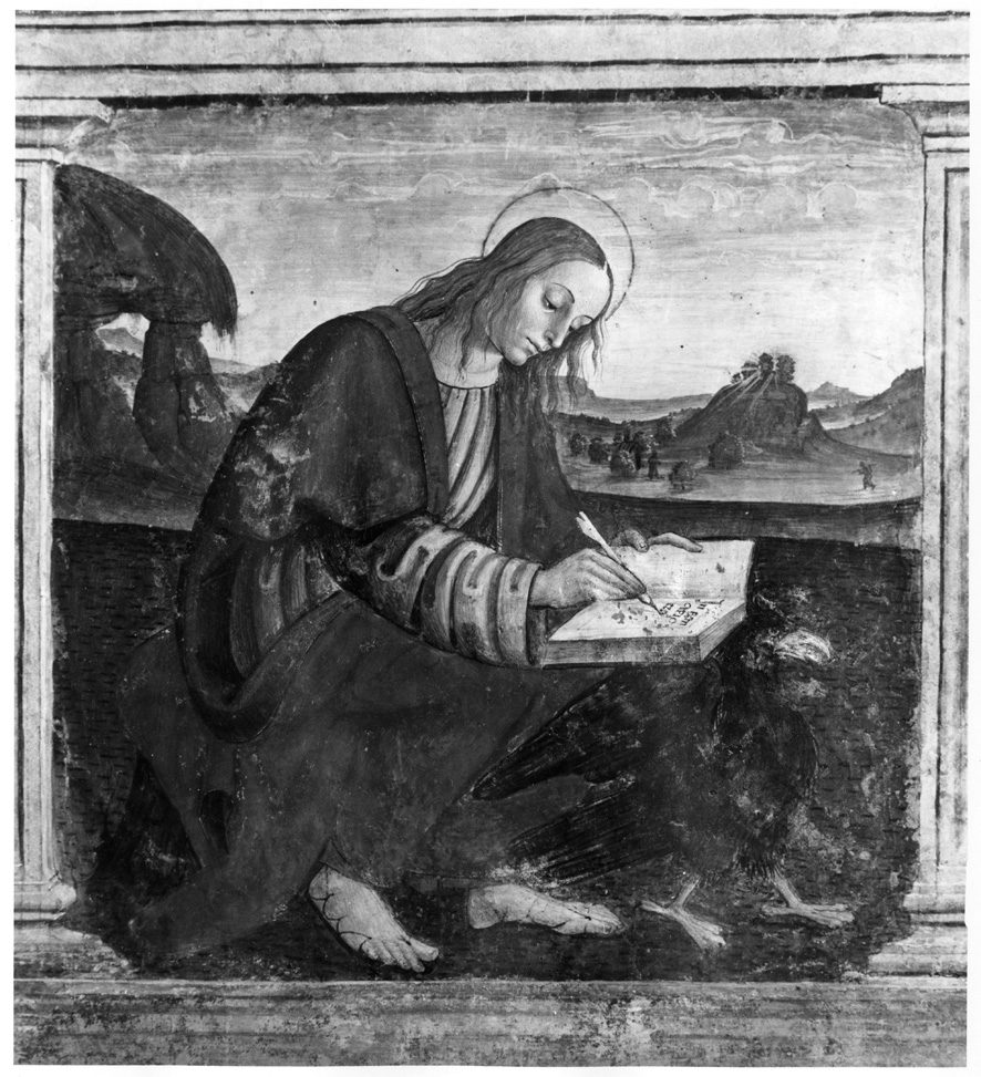San Giovanni Evangelista (dipinto, serie) - ambito umbro (sec. XVI)