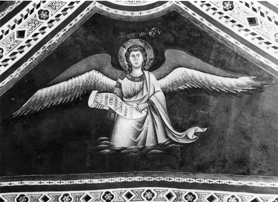 simbolo di San Matteo: angelo (dipinto) - ambito romano (seconda metà sec. XIII)