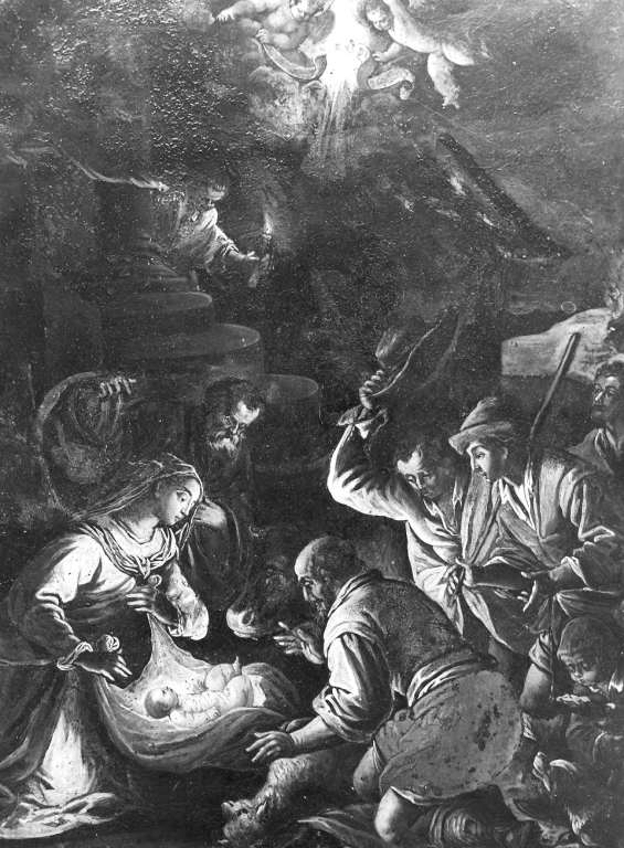 adorazione dei pastori (dipinto) - ambito Italia nord-orientale (sec. XVII)