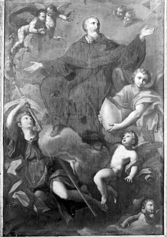 San Benedetto in gloria (dipinto) - ambito Italia centrale (prima metà sec. XVIII)