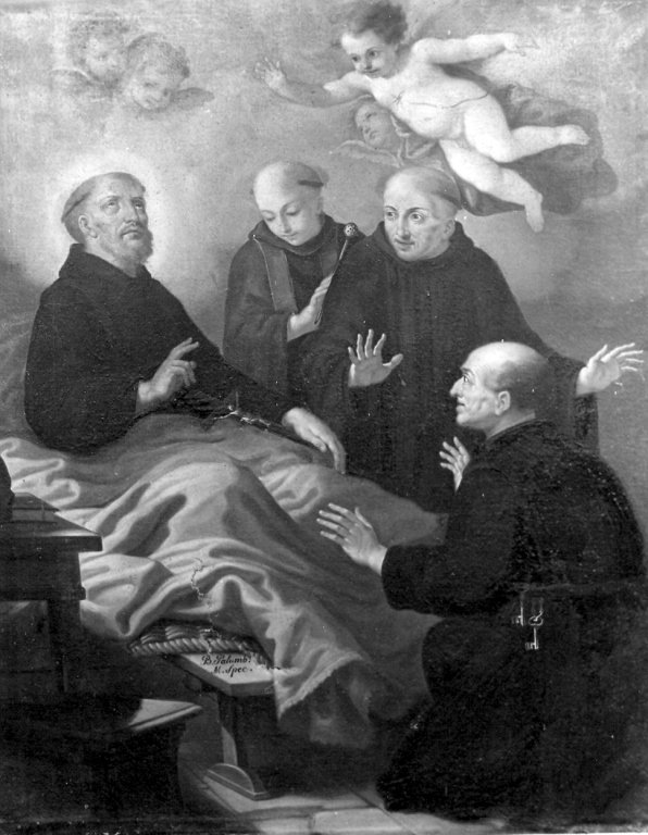 morte del beato Palombo (dipinto) - ambito laziale (sec. XVIII)
