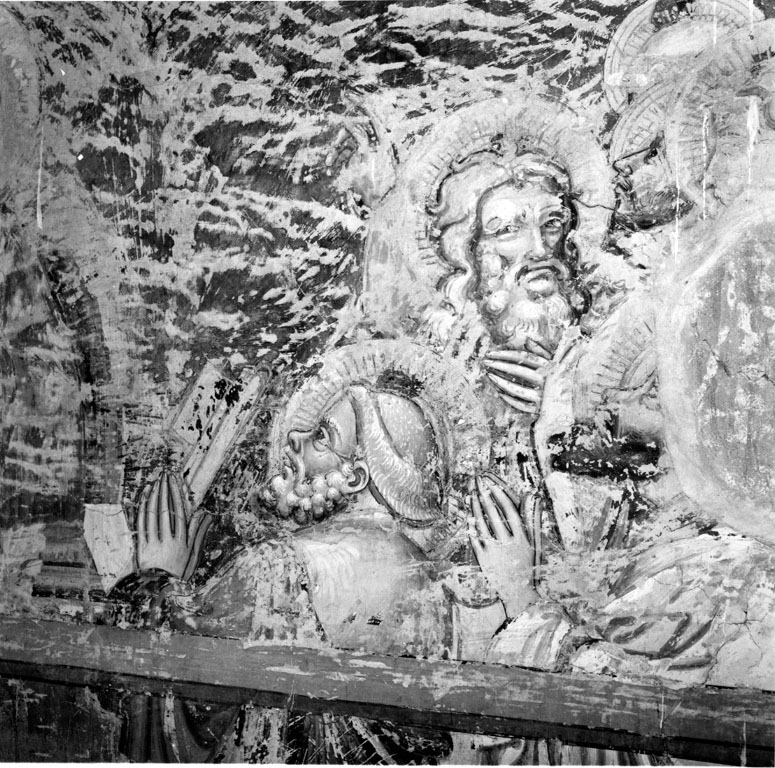 Santo con cartiglio (dipinto) - ambito umbro-marchigiano (sec. XV)