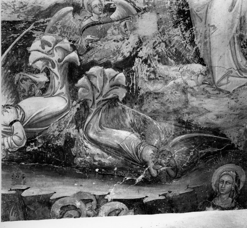 Ascensione di cristo (particolare) (dipinto) - ambito umbro-marchigiano (sec. XV)