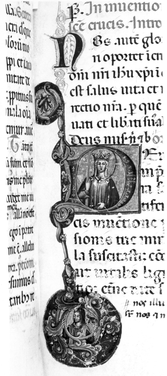 Sant'Elena. Decorazioni (miniatura, serie) - ambito laziale (sec. XIV)