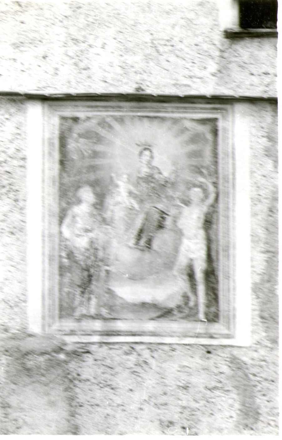Beata Vergine col Bambino e i Santi Pietro e Sebastiano (dipinto murale, opera isolata) - N.R (XVII)