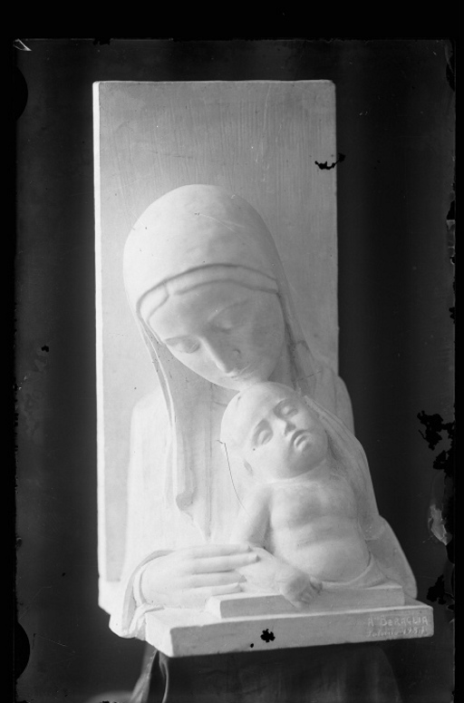 Madonna con bambino - Sculture (negativo) di Anonimo (prima metà XX)