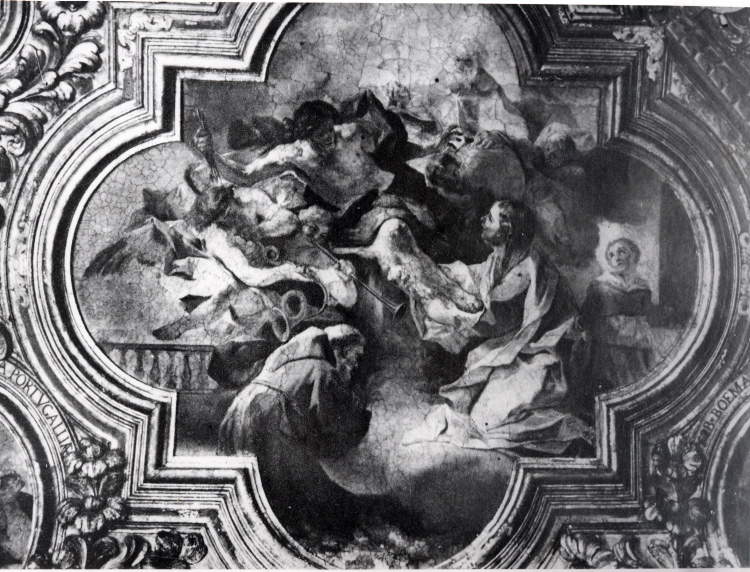 Visione di S.Francesco d'Assisi (positivo) di Francesco "Cicciotto" Caso (seconda metà XX)