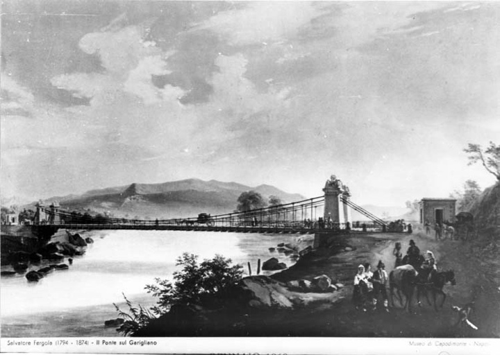 Fergola, Salvatore. Il ponte sul Garigliano - Napoli - Museo Nazionale di Capodimonte (positivo) di Francesco "Cicciotto" Caso (seconda metà XX)