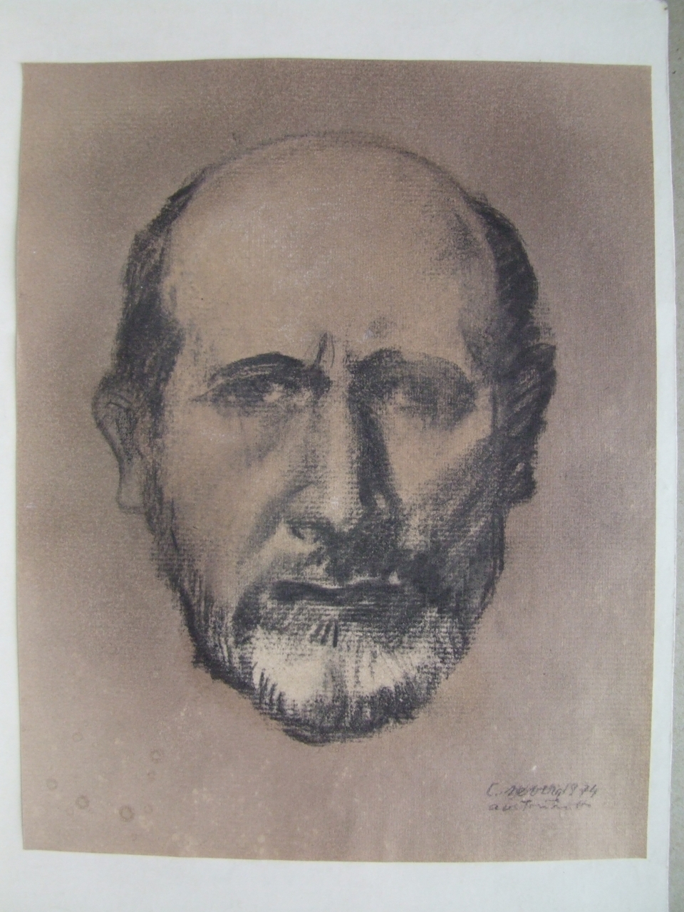 autoritratto, autoritratto di Carlo Alberto Severa (disegno) di Severa Carlo Alberto (sec. XX)