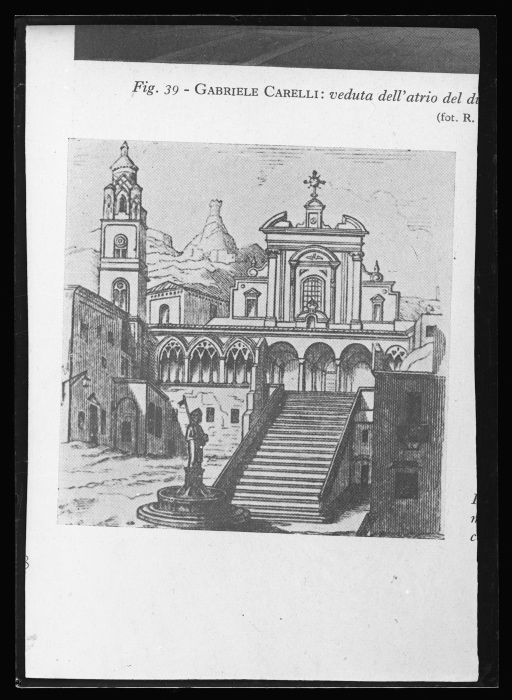 Carelli, Gabriele - Veduta dell' atrio del Duomo di Amalfi (negativo) di Samaritani Ernesto (XX)