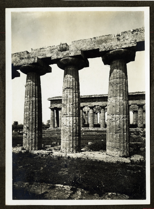Paestum, scavi archeologici - Tempio di Hera (positivo) di Samaritani Ernesto (XX)