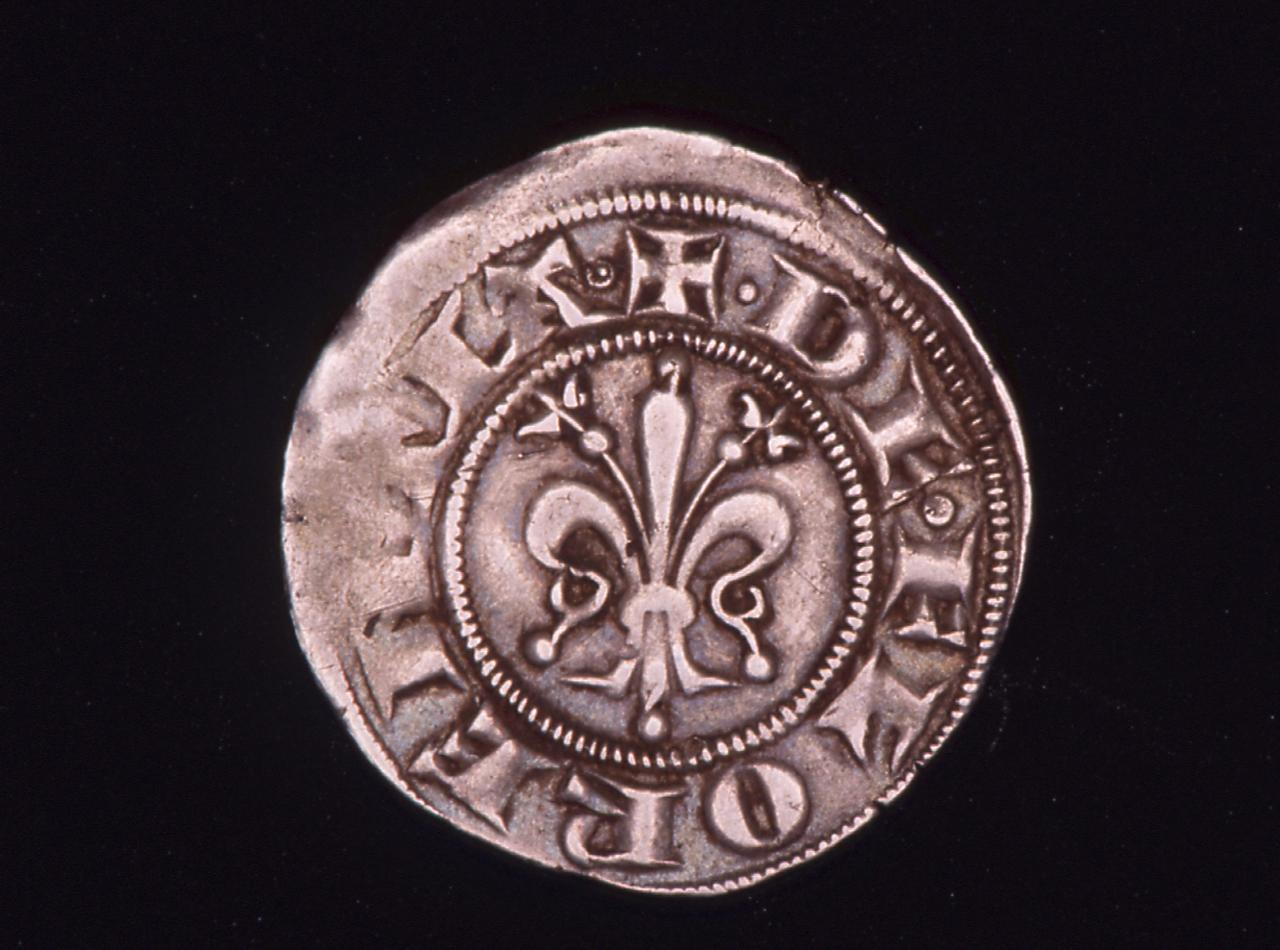 moneta - fiorino grosso da 6 denari - bottega fiorentina (primo quarto sec. XIV)