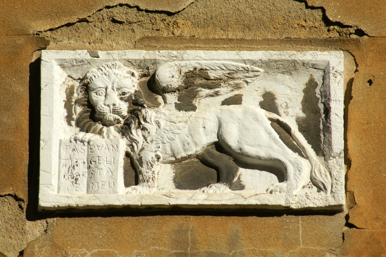 simbolo di San Marco: leone (rilievo, opera isolata) - ambito veneziano (sec. XIX-XX)