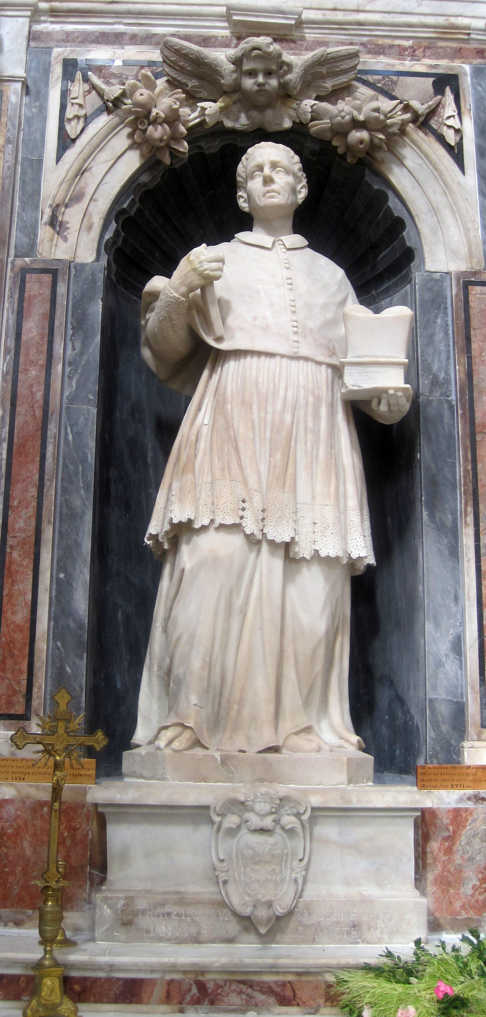 San Carlo Borromeo (statua) - bottega napoletana (sec. XVII)