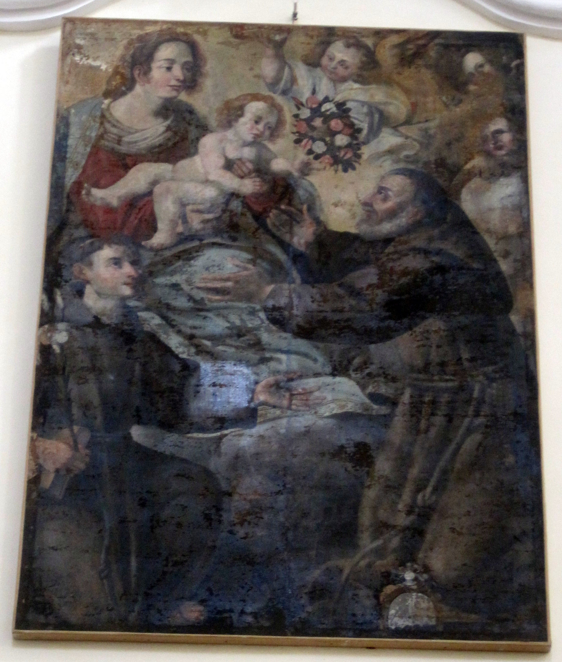 Madonna con Bambino e Santi (dipinto) - ambito calabrese (sec. XVIII)