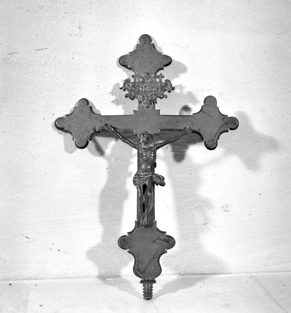 Cristo crocifisso (croce processionale) - bottega toscana (sec. XVIII)