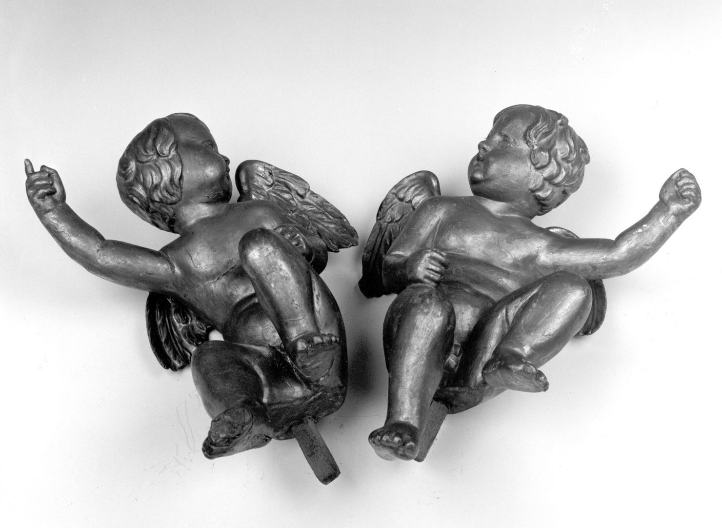 angelo (statuetta, serie) - bottega toscana (seconda metà sec. XVIII)