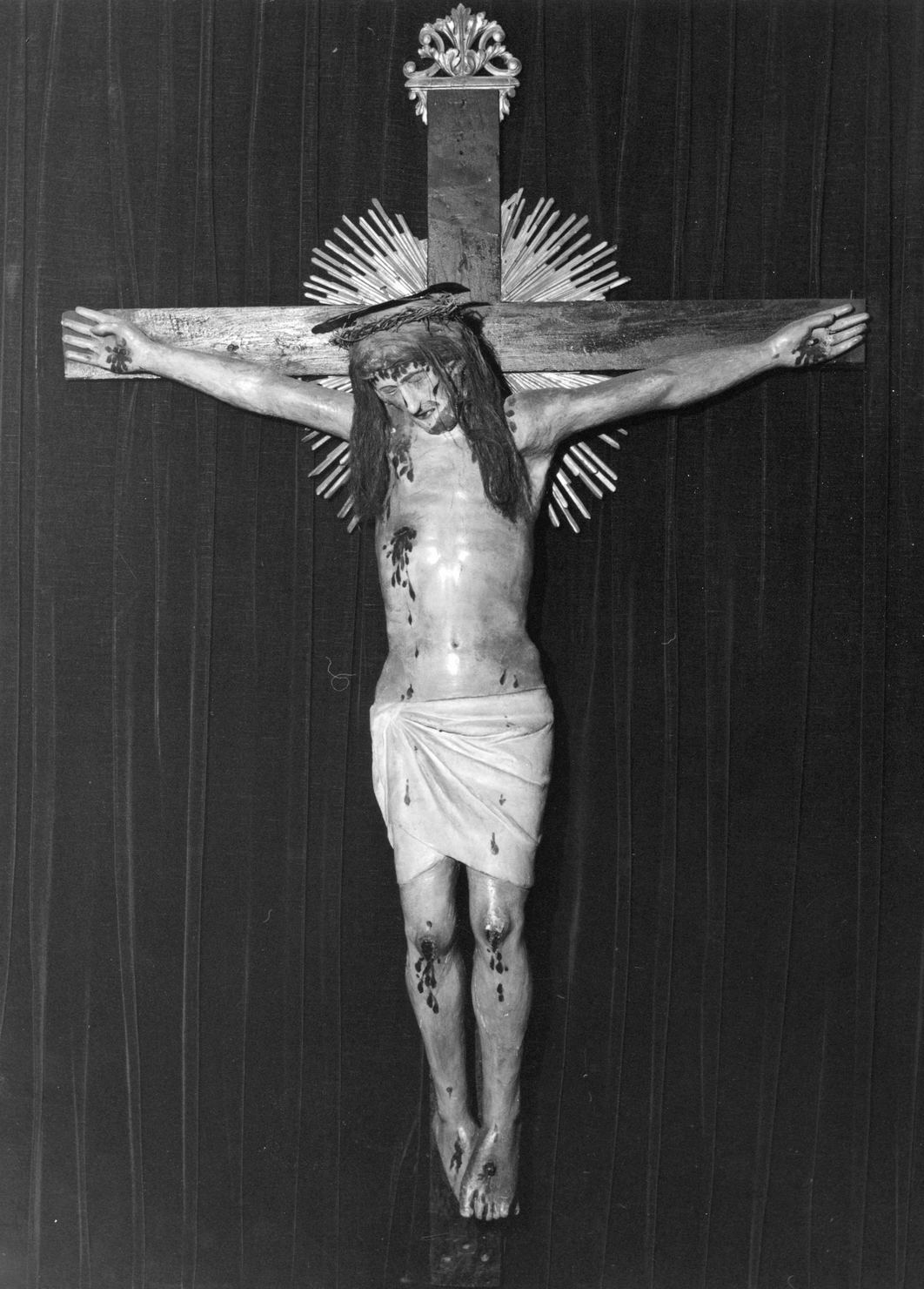 Cristo crocifisso (croce processionale) - bottega toscana (seconda metà sec. XVIII)
