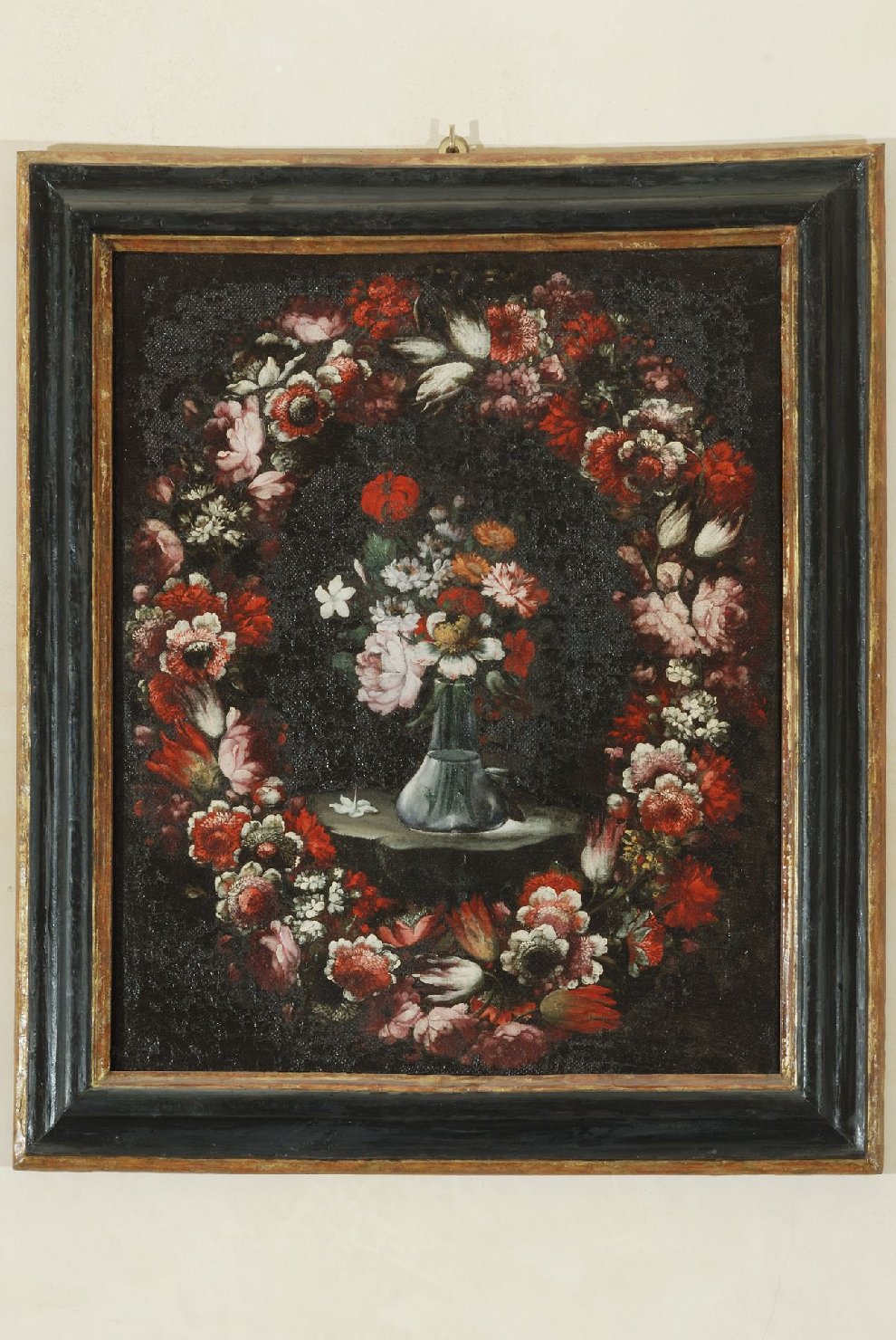 Vaso con fiori (dipinto, elemento d'insieme) - ambito perugino (sec. XVII)