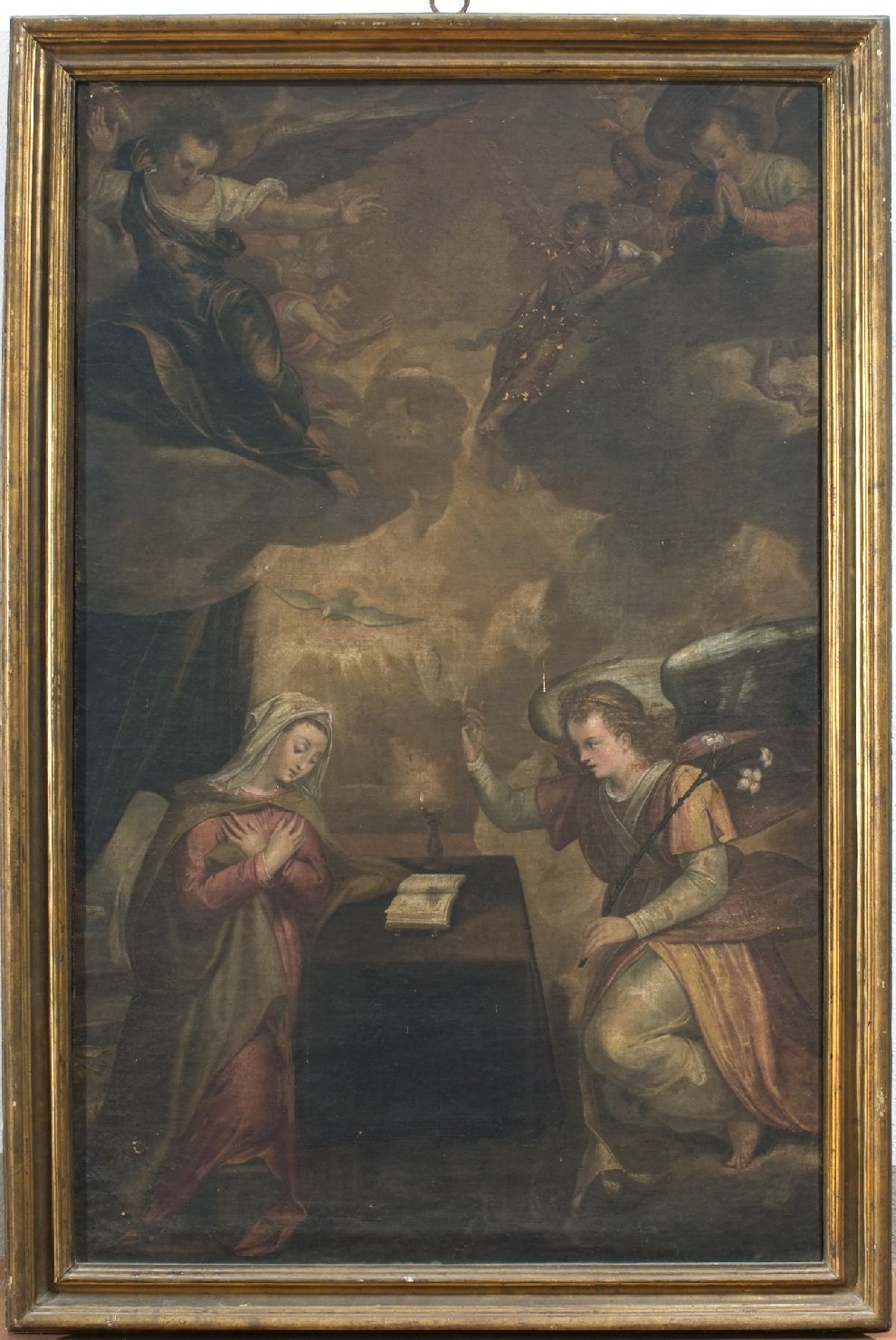 Annunciazione (dipinto, opera isolata) di Fiori Federico detto Barocci (maniera) - ambito Italia centrale (fine/ inizio secc. XVI)