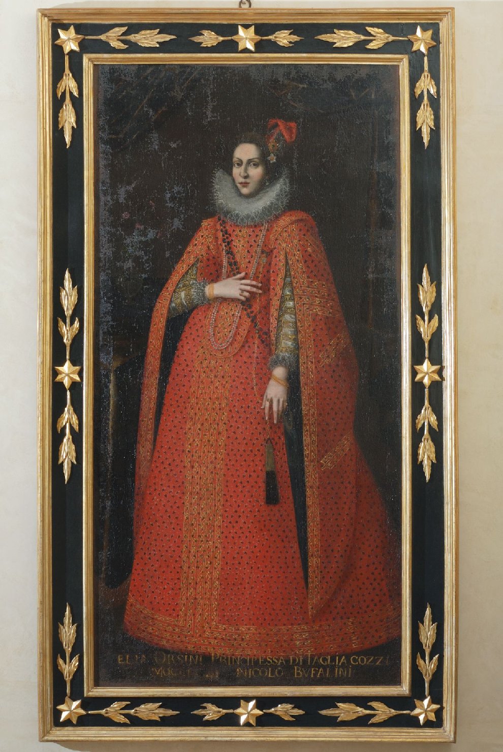 Ritratto della principessa Lella Orsini Tagliacozzo (dipinto, elemento d'insieme) - ambito Italia centrale (sec. XVII)