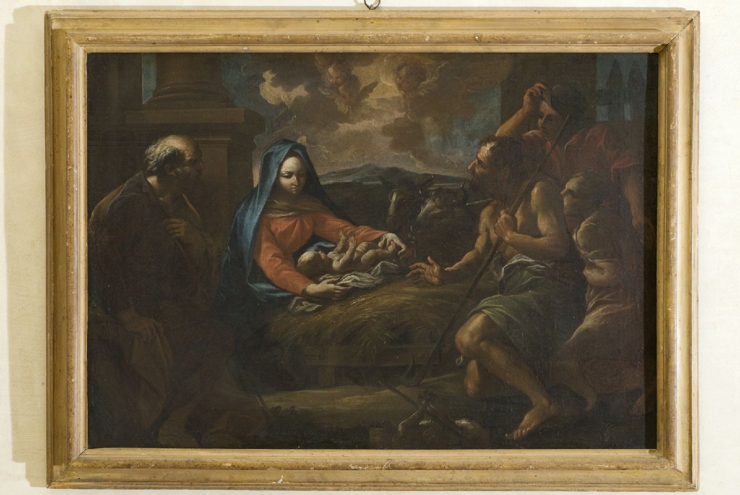 adorazione dei pastori (dipinto, opera isolata) di Troppa Girolamo (seconda metà sec. XVII)