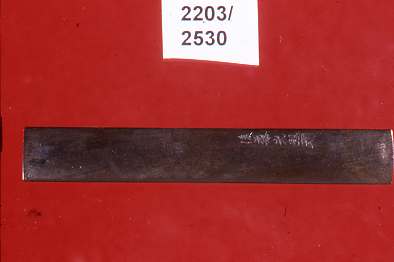 iscrizione (impugnatura di arma bianca, elemento d'insieme) di Goto Mitsuhiro (secc. XVI/ XIX)