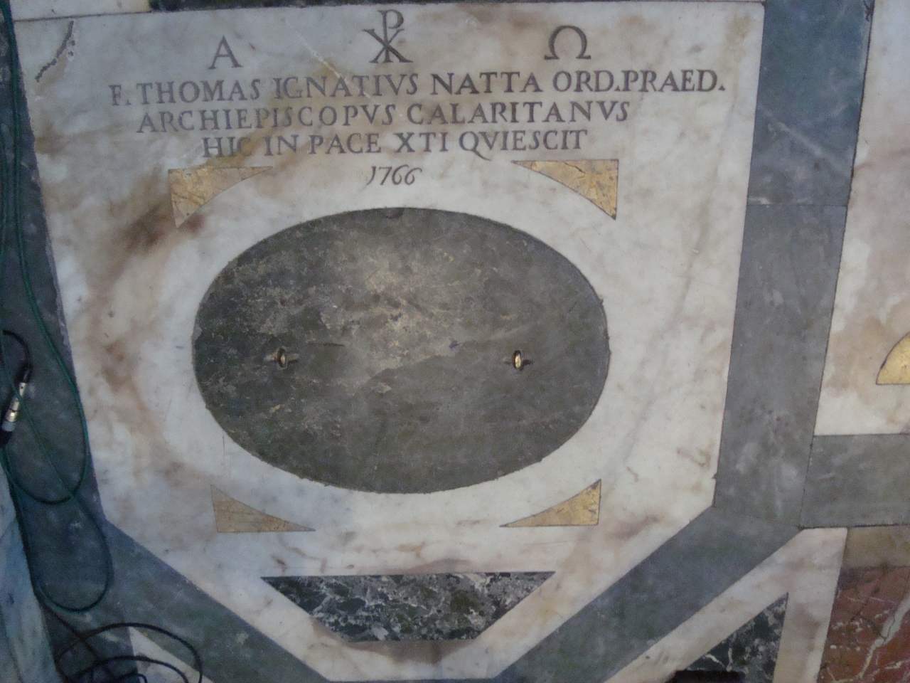 lastra tombale - manifattura fiorentina (sec. XVIII)