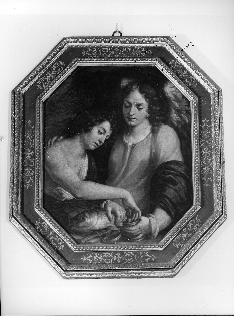 Tobia e San Raffaele arcangelo (dipinto) di Marucelli Giovanni Stefano (sec. XVII)