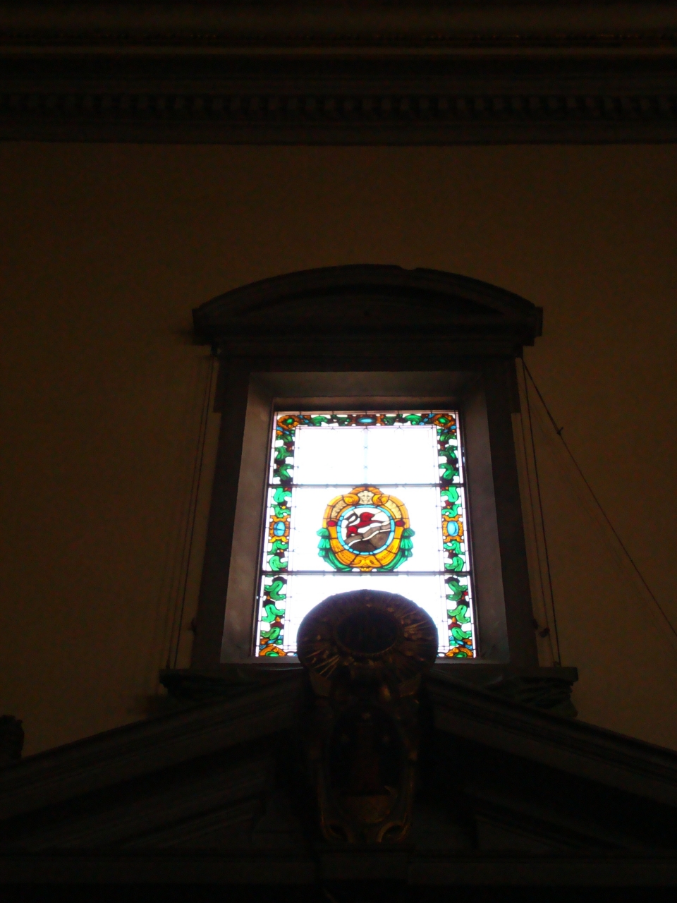 stemma gentilizio della famiglia Del Turco (vetrata) di Bruschi Armando vetreria (sec. XX)
