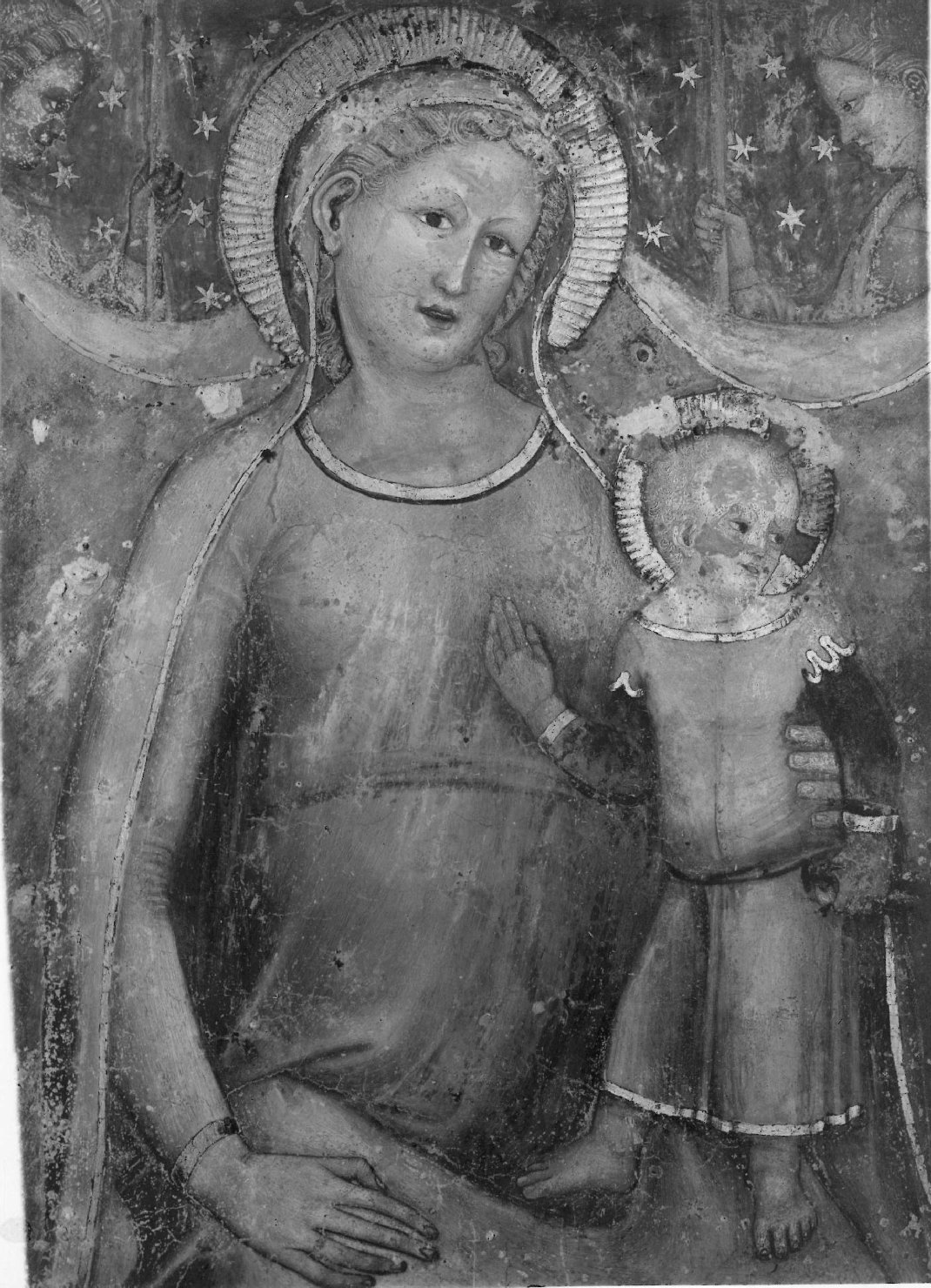 Architettura – Chiese –Pittura - olio su tela <Madonna con Bambino> Cremona (positivo) di Sansoni, Mario (studio) (prima metà XX)