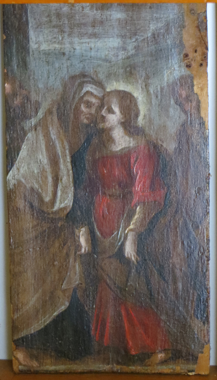 Visitazione (dipinto, elemento d'insieme) - ambito italiano (sec. XVII)