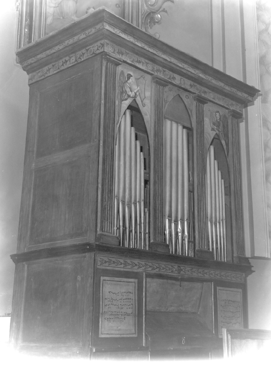 cassa d'organo, opera isolata - bottega Italia meridionale (seconda metà sec. XIX)