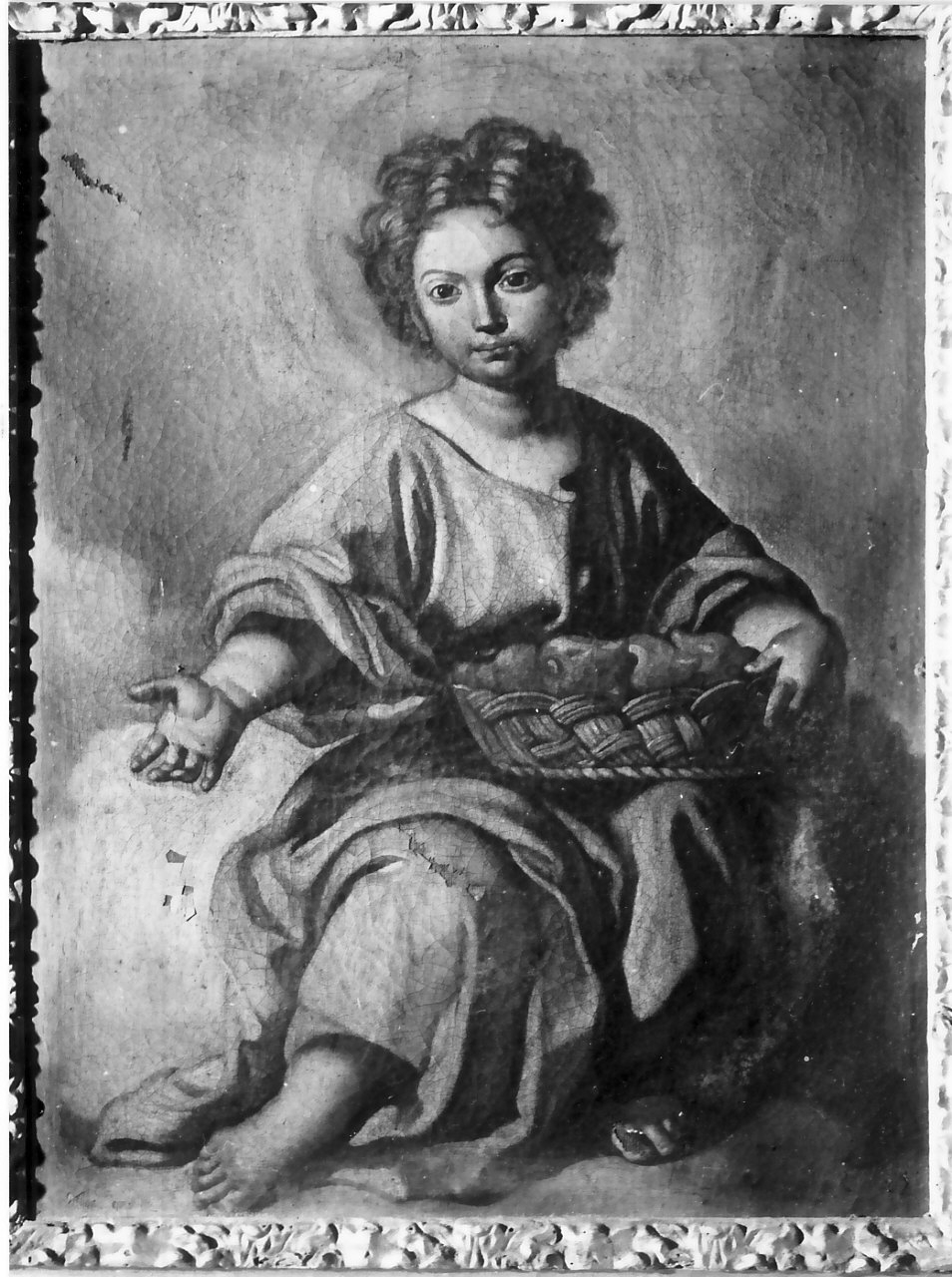 Gesù Bambino (dipinto, opera isolata) - ambito Italia meridionale (sec. XVII)