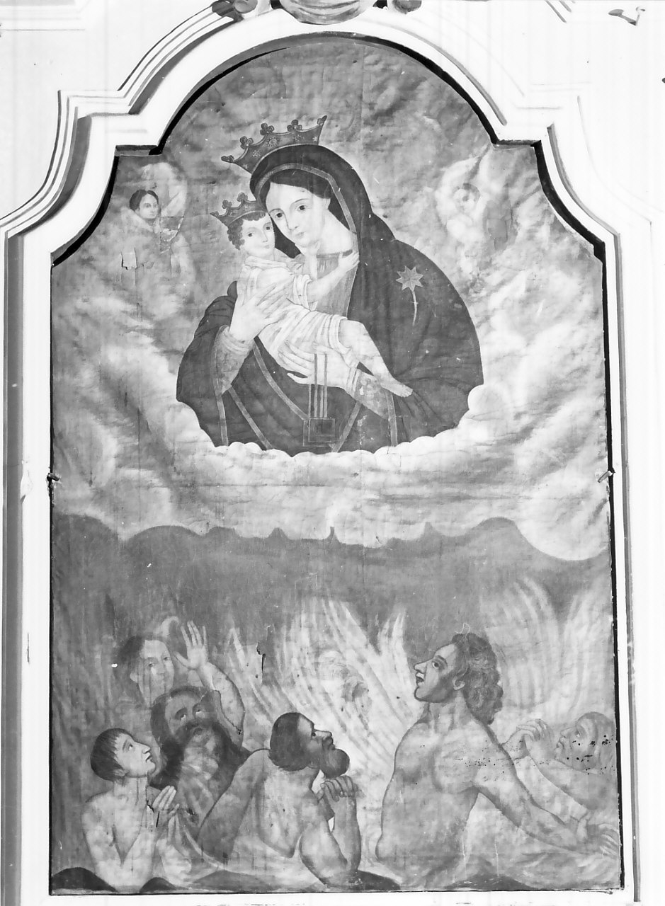 Madonna del Carmelo (dipinto, opera isolata) - ambito calabrese (sec. XIX)