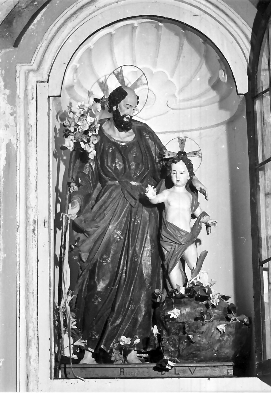 San Giuseppe e Gesù Bambino (scultura, opera isolata) - bottega calabrese (sec. XIX)